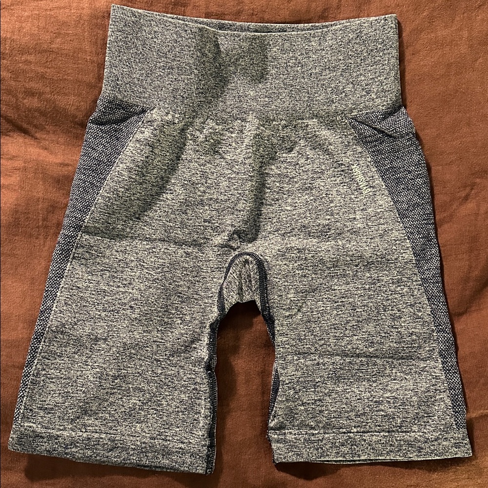 GYMSHARK Navy Bike Shorts